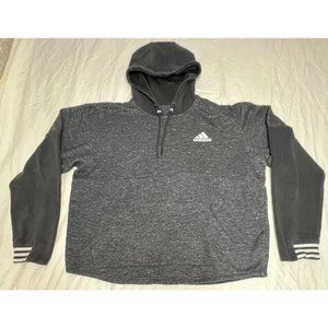adidas Mens Medium Black White Gray Hoodie No Tag